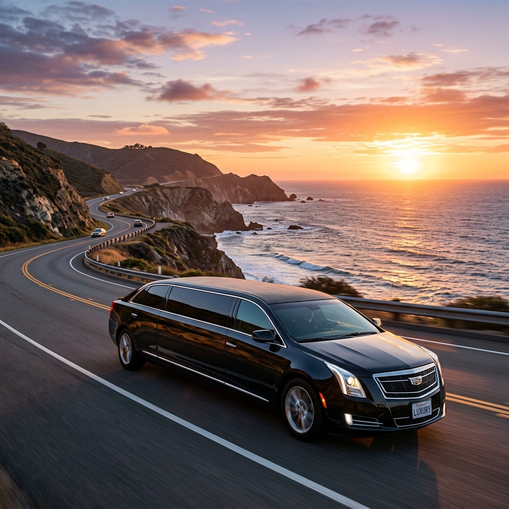 Luxury Limousine in California in the USA
