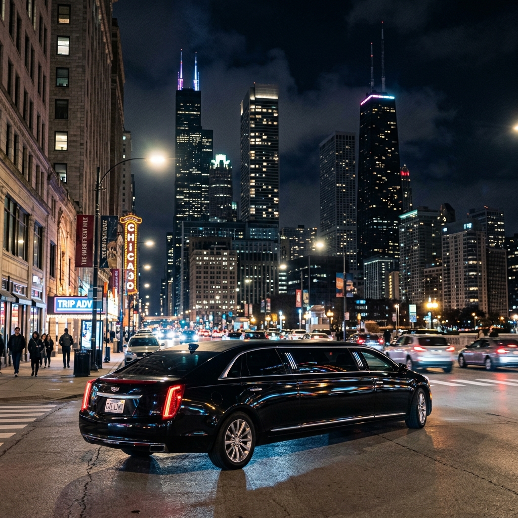 Luxury Limousine in Illinois in the USA
