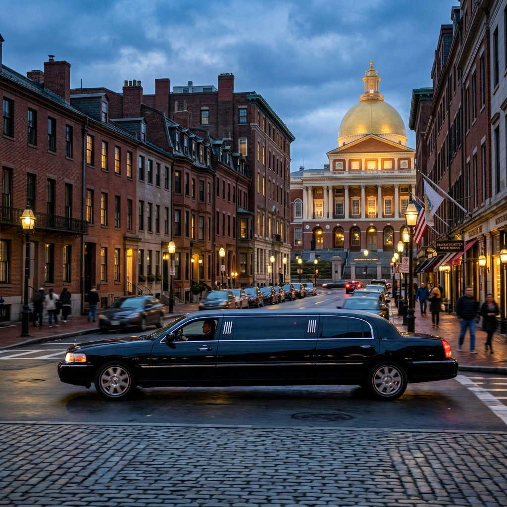 Luxury Limousine in Massachusetts in the USA